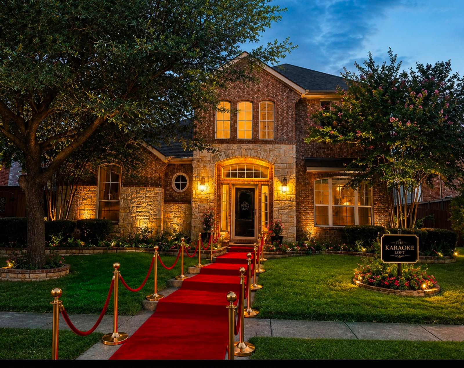 Red carpet arrival experience