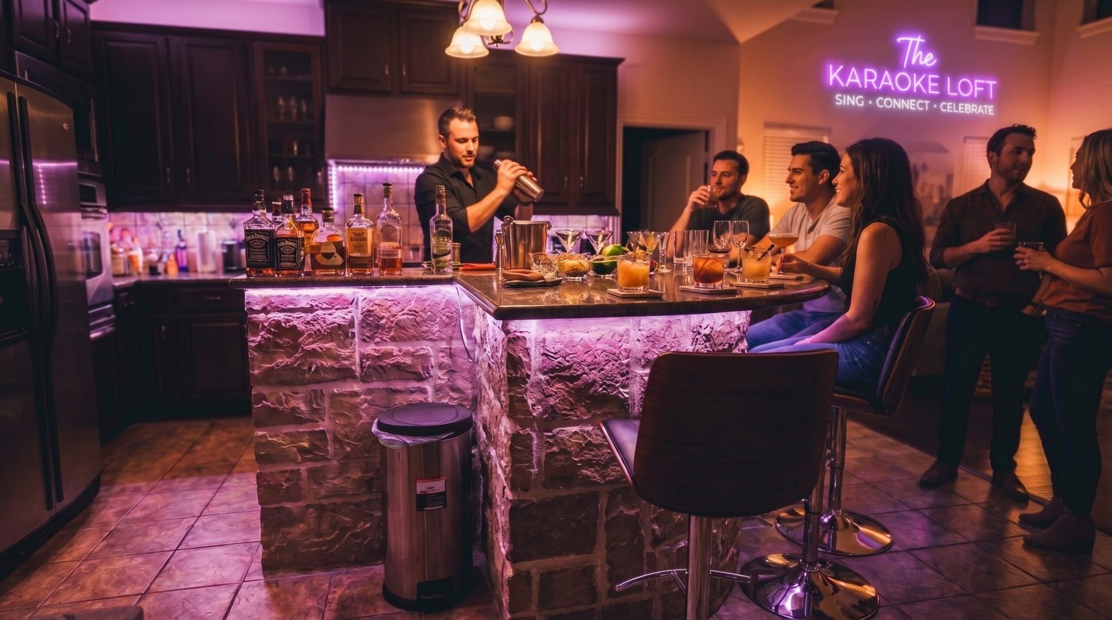 Guests enjoying a private celebration
