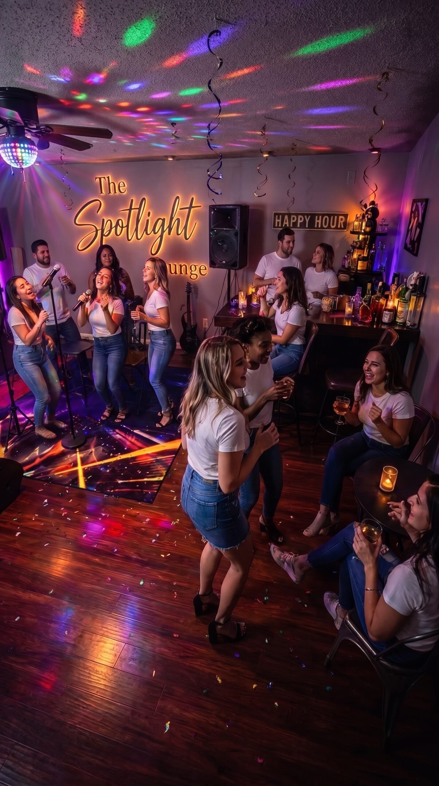 Private live entertainment atmosphere