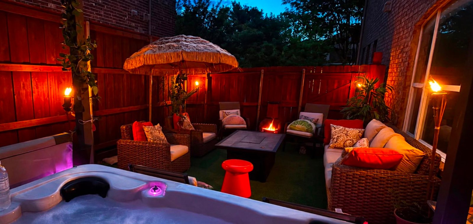 The Oasis outdoor retreat
