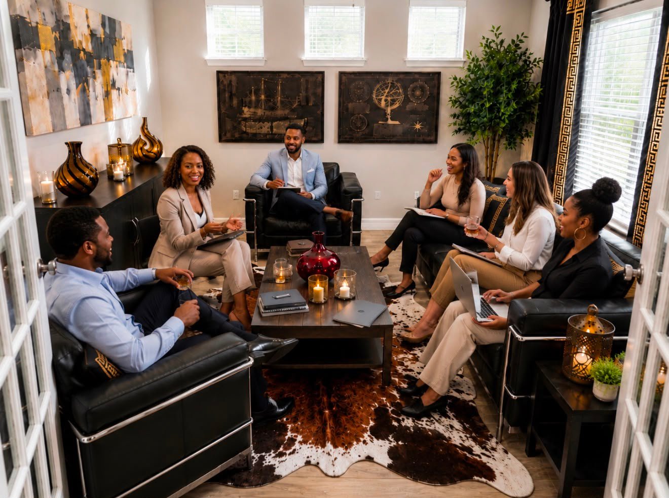 Guests celebrating together